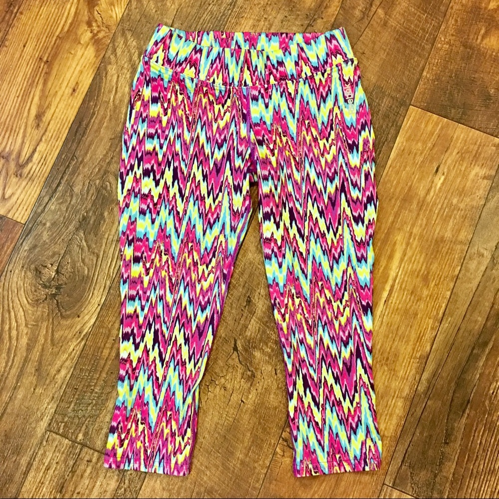 Reebok Spandex Workout Wear Capri Length Leggings Size XS
